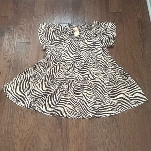 NWT Entro Zebra Print Dress size large